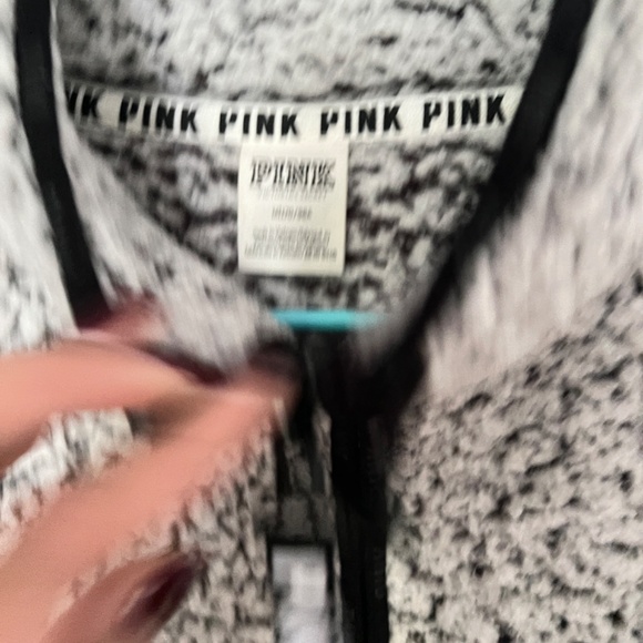 PINK Sherpa Quarter Zip hoodie - Picture 2 of 4